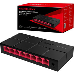 Mercusys MS108G Unmanaged L2 Switch με 8 Θύρες Ethernet 1000Mbps