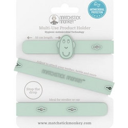 MATCHSTICK MONKEY Multi Use Product Holder, Κλιπ σιλικόνης πολλαπλών χρήσεων Mint -1τεμ 24152