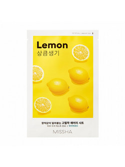 Missha Airy Fit Lemon Sheet Μάσκα Προσώπου για Ενυδάτωση 19gr