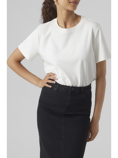 AWARE AWNAIMA SS O-NECK T-SHIRT NOOS 10294544-Snow White White