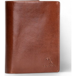 7 Dots Δερμάτινο Πορτοφόλι Όρθιο Cognac (Mercury-70-003)