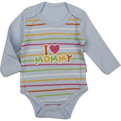 Κορμάκι Βρεφικό I Love Mommy Με Μακρύ Μανίκι W2140 - ΓΑΛΑΖΙΟ