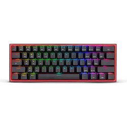 Redragon Fizz Pro K616 Μηχανικό Gaming Πληκτρολόγιο 60% με Custom Blue Διακόπτες RGB Black