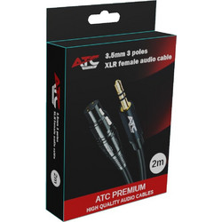 3.5mm 3 Poles - XLR Female Audio Cable 2m