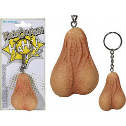 Metal key chain Testicle