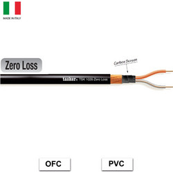TASKER TSK1026 PVC ZERO LOSS Καλώδιο Μικροφώνου Balanced Μηδενικής Απώλειας, 2x0.25mm, Μαύρο (Bulk m)