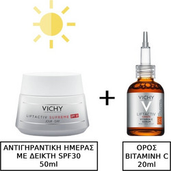 Vichy Liftactiv Supreme Anti-Aging Cream SPF30 50ml + Vichy Liftactiv Supreme 15% Pure Vitamin C Serum 20ml