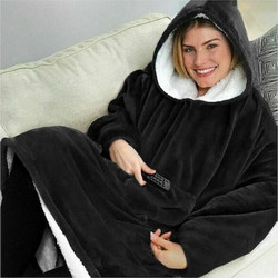 Huggle Plush Κουβέρτα Βελουτέ King Size 70x90εκ. Black 40512831
