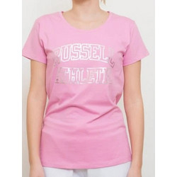 Russell Athletic Γυναικείο Αθλητικό T-Shirt Ροζ A3-102-1-589