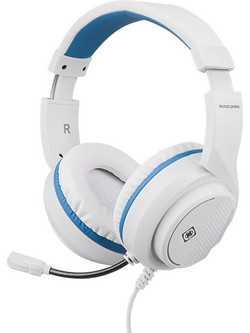 Deltaco GAM-127 Gaming Headset Over Ear White Blue