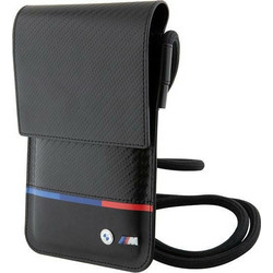 BMW τσάντα πορτοφόλι Carbon Tricolor Line μαύρη/black