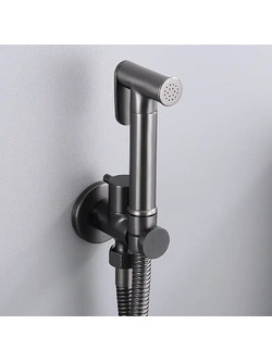 STOCCO Επιτοίχιο Σετ Μπιντέ με Ντουζάκι shut-off NR-404 Gun Metal