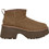 UGG Classic Ultra Mini Γυναικεία Μποτάκια Suede Γκρι με Χοντρό Χαμηλό Τακούνι και Γούνα 1158311-00K6