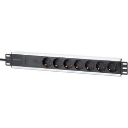 ΠΟΛΥΠΡΙΖΟ 19' 7xSch σε Sch 1,5U 16A with Surge Prot, 3 m (714006)