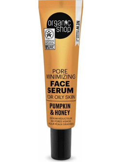 Organic Shop Pumpkin & Honey Pore Minimizing Oily Skin Ενυδατικό Serum Προσώπου με Μέλι 30ml