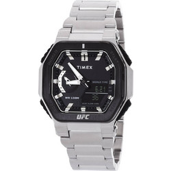 Timex UFC Colossus Ανδρικό Ρολόι με Ασημί Μεταλλικό Μπρασελέ TW2V84600