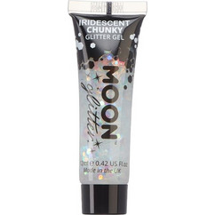MOON ΙΡΙΔΙΖΟΝ CHUNKY GLITTER GEL ΣΩΛΗΝΑΡΙΟ WHITE 12ml G13504