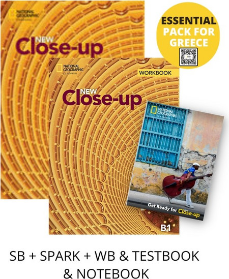 NEW CLOSE-UP B1 ESSENTIAL PACK FOR GREECE (SB + SPARK + WB & TESTBOOK & NOTEBOOK)