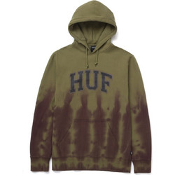 Huf Hartford Ανδρικό Φούτερ με Κουκούλα & Τσέπες Χακί PF00426
