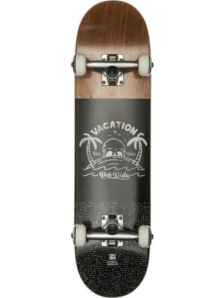 Globe Por Vida Mid Complete Skate 7.6 Brown/Black