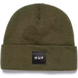 HUF ESSENTIALS BOX LOGO CUFF BEANIE OLIVE