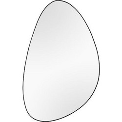 Καθρέπτης Τοίχου Ida 2070102 40x60cm Black Mirrors & More Μέταλλο