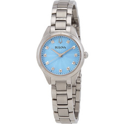 Bulova Sutton Γυναικείο Ρολόι με Ασημί Μεταλλικό Μπρασελέ 96P250
