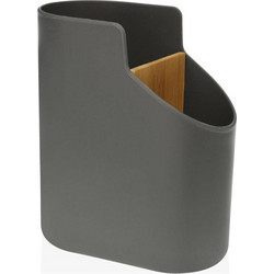 Δοχείο για Σκεύη Κουζίνας Versa Γκρι Bamboo ABS 8,5 x 17,6 x 15 cm