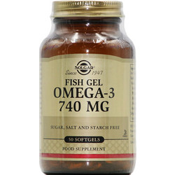 Solgar Omega 3 Fish Gel 740mg 50 Μαλακές Κάψουλες