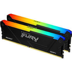 Kingston Fury Beast RGB 2023 32GB (2X16GB) DDR4 RAM 3200MHz C16 Black KF432C16BB2AK2/32