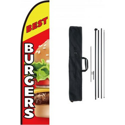 Σετ Διαφημιστικής Σημαίας Εστιατορίου Burger VEVOR 16.3 FT QGYMQGQWABURIT7ZBV0