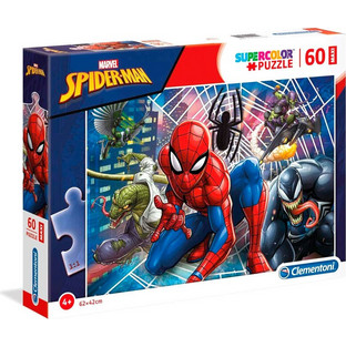 Παιδικό Puzzle Clementoni Supercolor Maxi Marvel Spider-Man 60 Κομμάτια