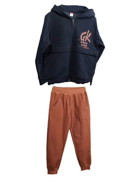 Joyce Παιδικό Σετ Φόρμας Καφέ Navy Μπλε 2364102