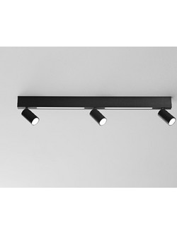 Luce Τριπλό Σποτ σε Μαύρο Χρώμα LED-ORIENTED-5-NER 8031414923328