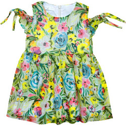 Funky Παιδικό Φόρεμα Floral Πράσινο 123-729101-1