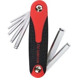 BENMAN 70404 Σειρά κλειδιά Allen 2.5-10mm αναδιπλούμενα (7 τεμ)