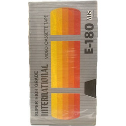 International Videocassette VHS-E180 Super High Quality