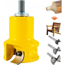 VEVOR Tenon Cutter, 1,5" / 38 mm διάμετρος, Premium κόφτης επίπλων από αλουμίνιο & ατσάλι, με διπλές καμπύλες λεπίδες και βίδες με κουμπιά Home Master Kit, Εμπορικό εργαλείο ξυλουργικής για αρχάριους