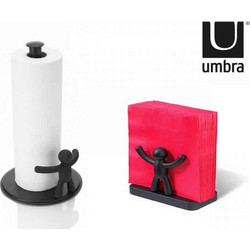 Umbra Buddy Σετ Βάση Ρολού Χαρτιού Κουζίνας & Χαρτοπετσετοθήκη