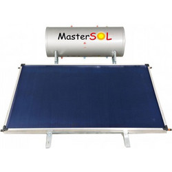 Mastersol ECO Ηλιακός Θερμοσίφωνας 160lt 2.7m² Glass Τριπλής ενέργειας Οριζόντιος