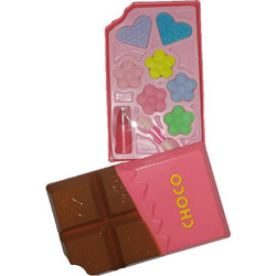 Cherine Παιδική Παλέτα Μακιγιαζ Choco Palette: Παλέτα με 7 Αποχρώσεις + Κραγιόν + Πινελάκι