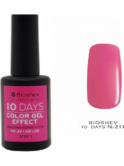 Bioshev 10 Days Color Gel Effect 211 Gloss Βερνίκι Νυχιών Μακράς Διαρκείας 11ml