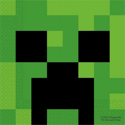 PROCOS ΧΑΡΤΟΠΕΤΣΕΤΕΣ 2ΦΥΛΛΕΣ 33x33cm 20τμχ MINECRAFT