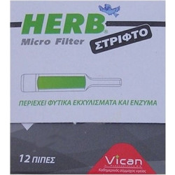 Vican Herb Micro Filter Στριφτό 12 Πίπες