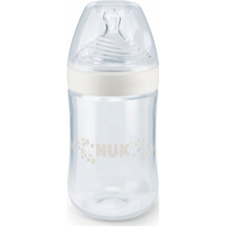 Nuk Nature Sense Blue 6-18m Πλαστικό Μπιμπερό με Θηλή Σιλικόνης κατά των Κολικών 6-18m 260ml