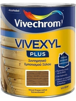 Vivechrom Vivexyl Plus 506 Συντηρητικό Εμποτισμού Ξύλου Έτοιμο προς Χρήση Ματ Καρυδιά Σκούρα 2.5lt