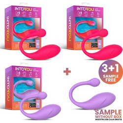 Pack 3+1 Bulby Silicone Egg Vibrator with APP