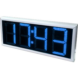 Χρονόμετρο LED Εξωτερικού Χώρου 4 Ψηφίων 63X27X11cm Μπλε Φως Μονής Όψης - TCT15-BL