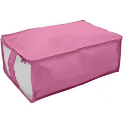 ORDINETT Ιταλίας Θήκη Φύλαξης για Κουβέρτες 40x60x25cm 60lt 0.11kg BLOSSOM Ροζ
