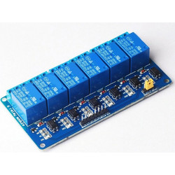 6 Channel Relay Module with light coupling 5V Ρελέ